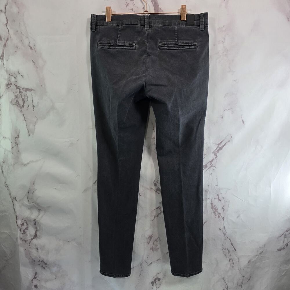 Vince Jeans Womens 28 X 29 Gray Black Denim High Rise Chino Stretch Skinny